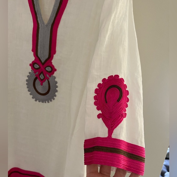 NWT Calypso St Barth Linen Tunic Beach Pool Cover Up size XS New with Tags - Picture 5 of 15